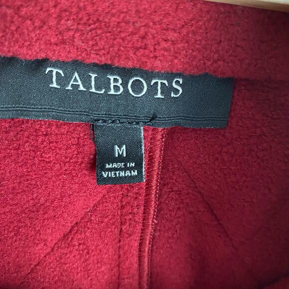 Talbots Quilted Chore Vest Women M Red Old Money Country Barn Adjustable Waist - Picture 7 of 10